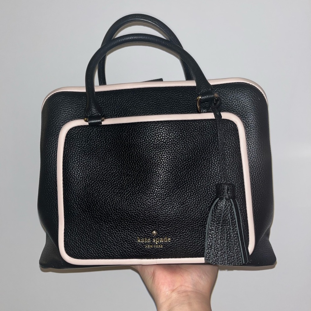 Kate Spade Black and Cream Satchel